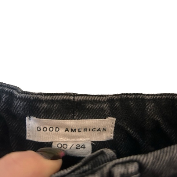 Good American Good Boy Ripped Straight Leg Jeans - Picture 7 of 11